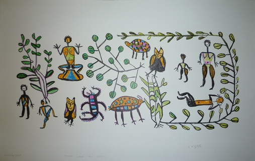 People, Owls And Insects by Coxqe