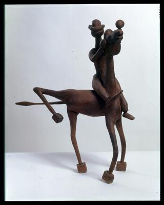 Horse And Rider by Cyprian Matekenya