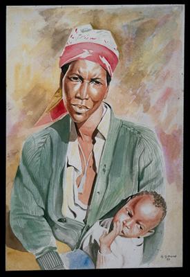 Mother And Child by George Nene