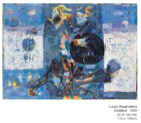 Untitled (Blue) by Louis Maqhubela