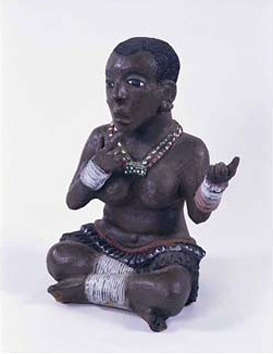 Clay Figure by Noria Mabasa
