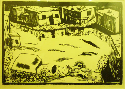 X Roads In Flood - Winter by P Holo