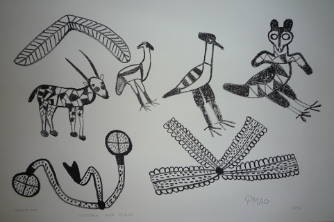 Gemsbok And Birds by Qmao