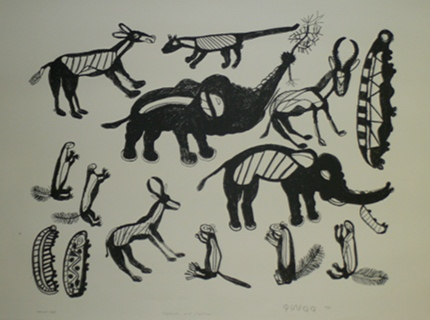 Elephants And Creatures by Qwaa