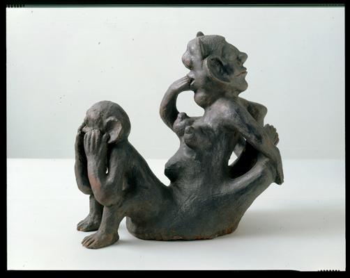 Double Recumbent Figures by Reinata Sadhimba