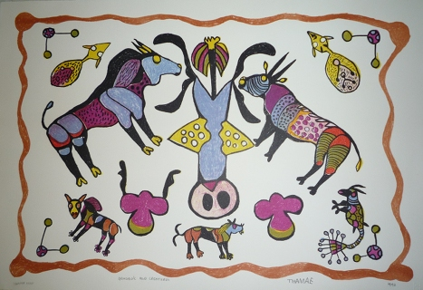 Gemsbok And Creatures by Thamae